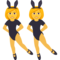 Women with Bunny Ears emoji on Emojione